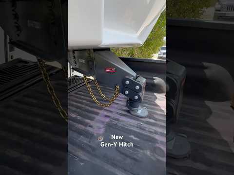 Gen-Y hitch with offset in our F350 for our fifth wheel
