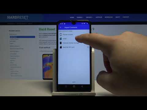 How to Copy Contacts on KRUGER & Matz Move 9 – Import and Export Contacts