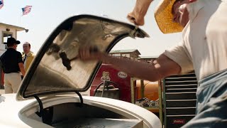 FORD v FERRARI (2019) - Ken Miles (Christian Bale) Smashes The Car Trunk - "Happy Bill" Movie Scene