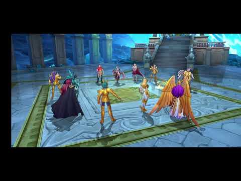 Saint Seiya Awakening - Divine Cloth Shiryu Vs Aries Mu, Papilon Myu, and Evil Saga. Epic Battle!!