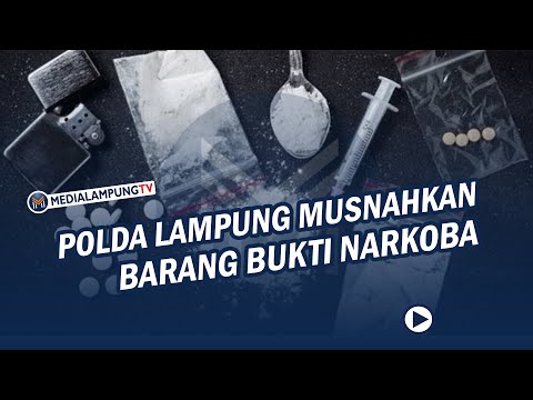 Polda Lampung Musnahkan Berbagai Jenis barang Bukti Narkoba
