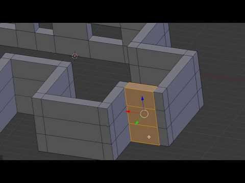 Blender 2.6 How to make walls with windows that have nice topology