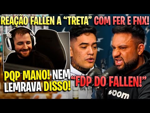 FALLEN REAGINDO AO FNX E FER EXPONDO A TRETA DELES NO FLOW!🔥🔥🔥