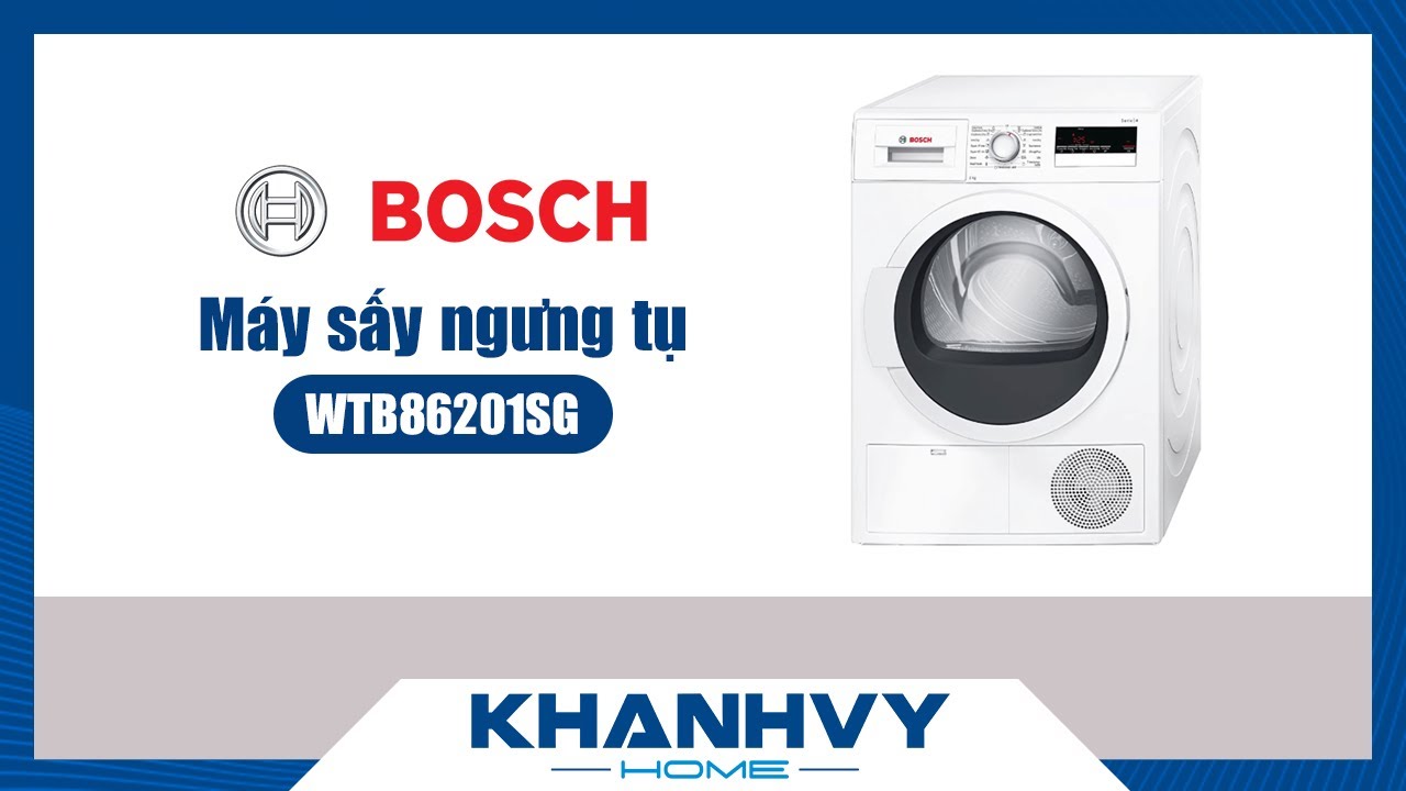 Máy sấy ngưng tụ Bosch WTB86201SG 8kg Series 4