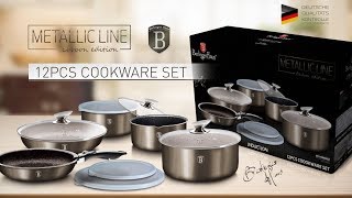 Berlinger Haus 12-Piece Cookware Set with Detached Ergonomic Handle