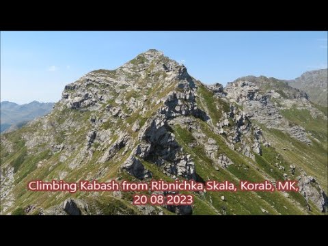 Climbing Kabash from Ribnička Skala, Korab, MK, 20 08 2023