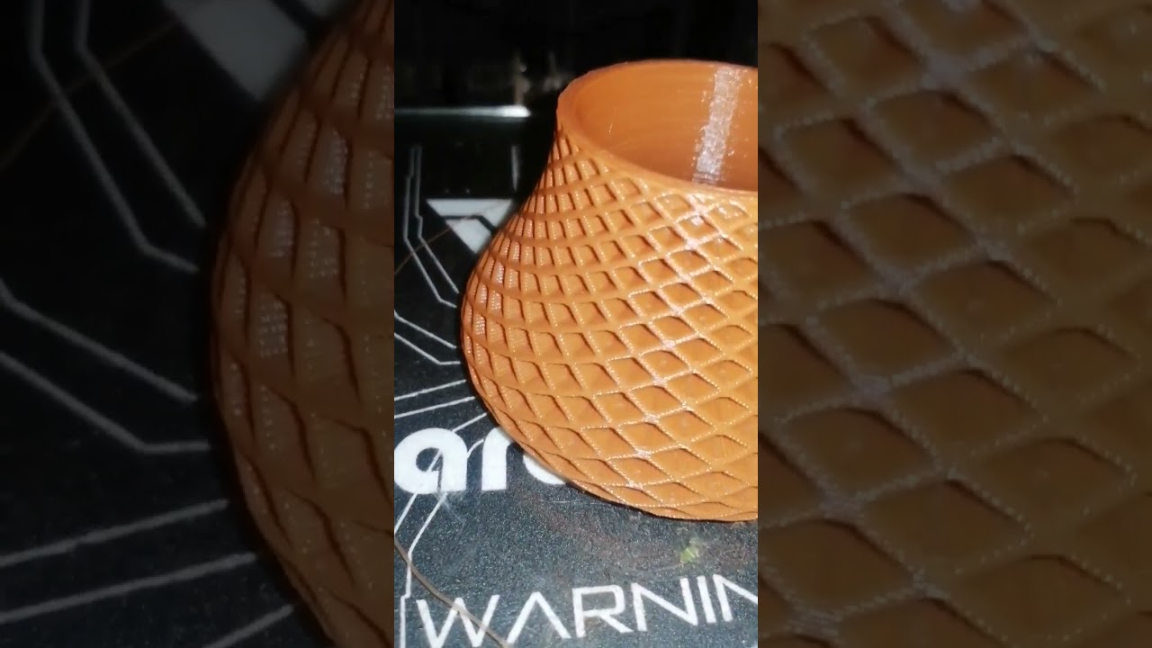 Terminado Jarrón Vase impresión 3D printing Tevo Tarantula PLA Coffee Tinkercad