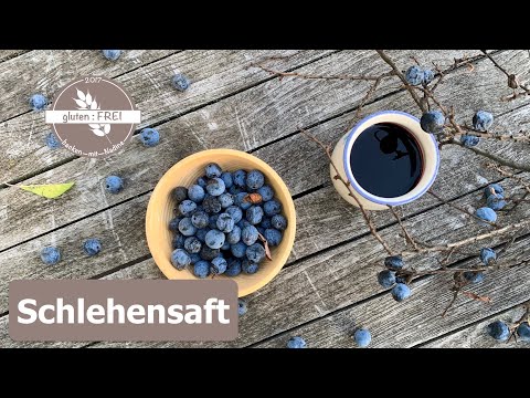 Schlehensaft selbstgemacht / super gesund und total lecker / DIY /glutenfrei backen mit Nadine