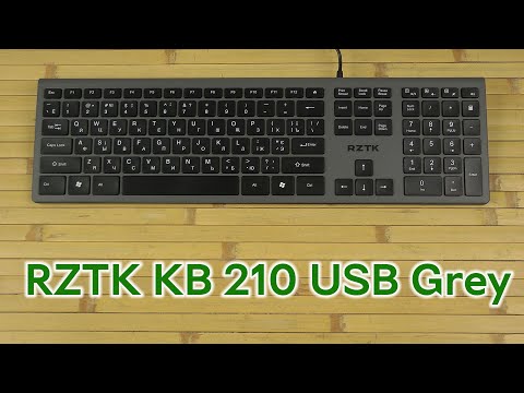 Розпаковка RZTK KB 210 USB Grey