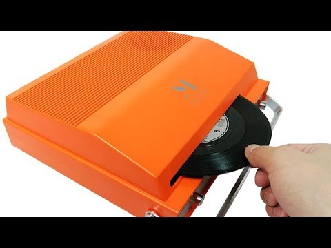 MPK Slot-in 7" record player: The bright orange record eater