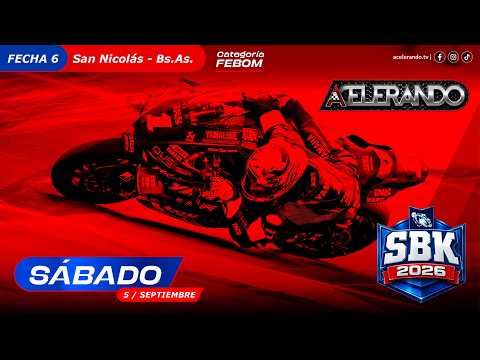 260905 🔴 EN VIVO | CLASIFICACIONES | 6ta FECHA | #Sábado | SBK FEBOM