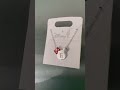 Mickey Mouse Icon With Initial Necklace