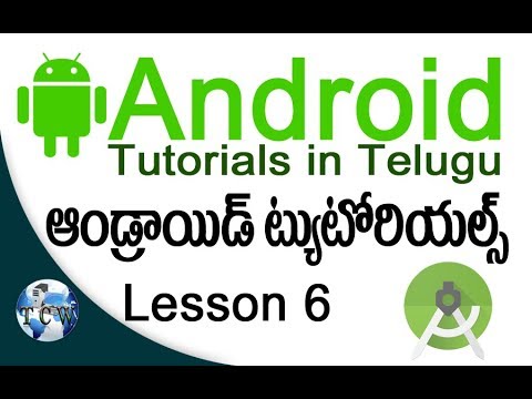 Android Development Tutorials in Telugu Lesson 6 | Event Handler