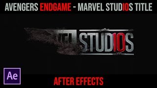 Avengers Endgame Title After Effects