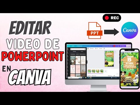 Edita tus invitaciones de POWERPOINT animadas en CANVA