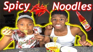 SPICY NOODLES CHALLENGE! (WITH EXTRA HOT PEPPER!)