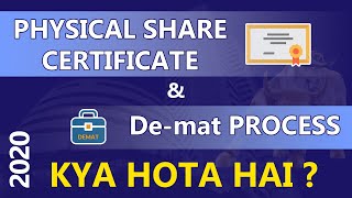Physical Share Certificate & Dematerialisation (DE-MAT) Process in detail #Hindi [2020]