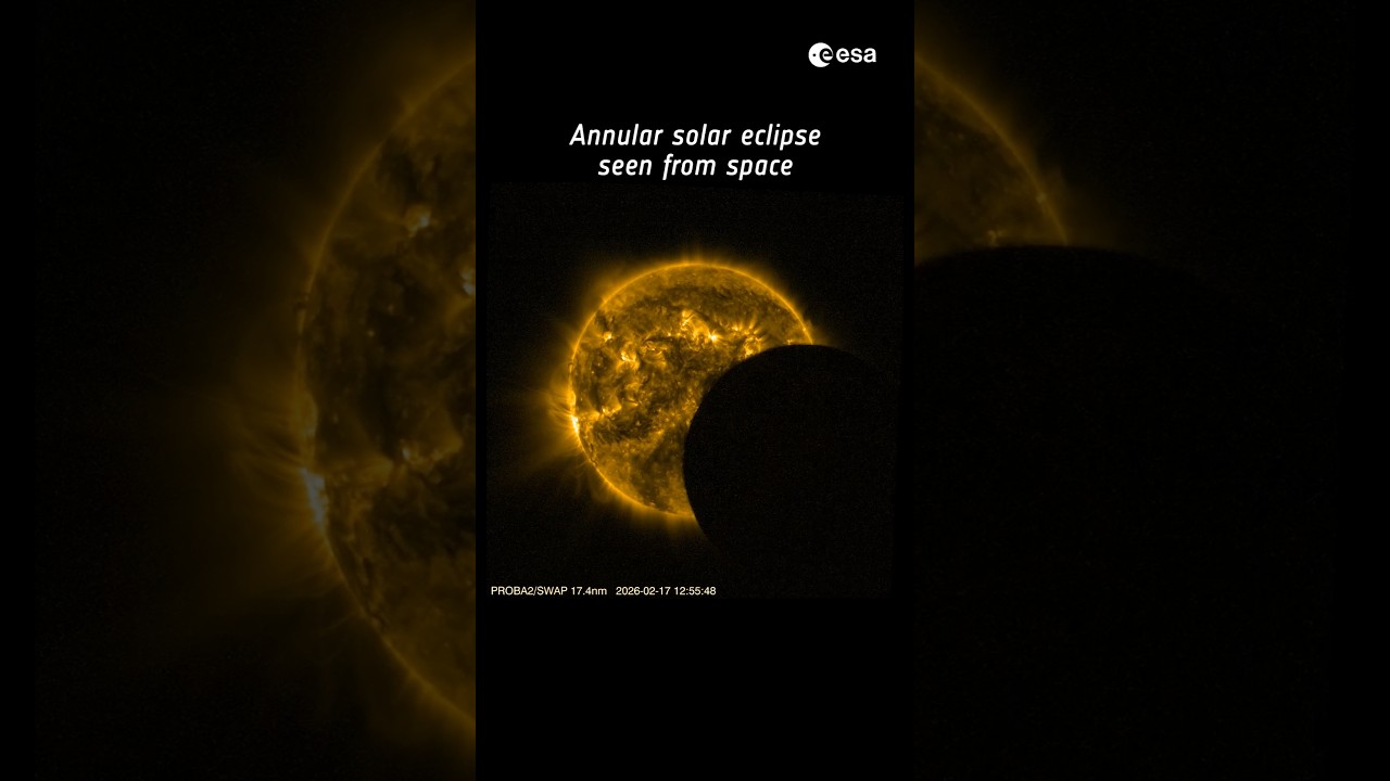 On 17 February, there was an annular solar eclipse visible only from Antarctica… and from space! 🌞