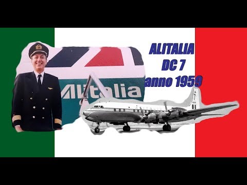 Alitalia year 1959 Rome - Milan - Paris - New York TESTIMONY OF CAPTAIN PELLEGRINO