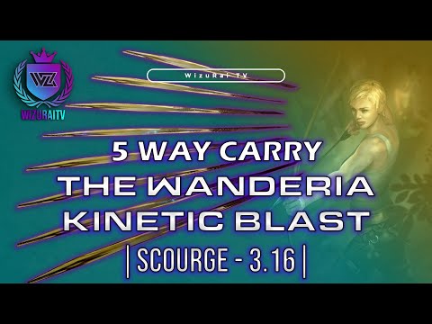 5 Way Carry | Deadeye - The Wanderia(KB) (3.16) | Path Of Exile | 7-8k Kills In One Run (5Way)