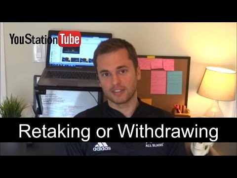 Pre-Med Retaking Classes and Withdrawing