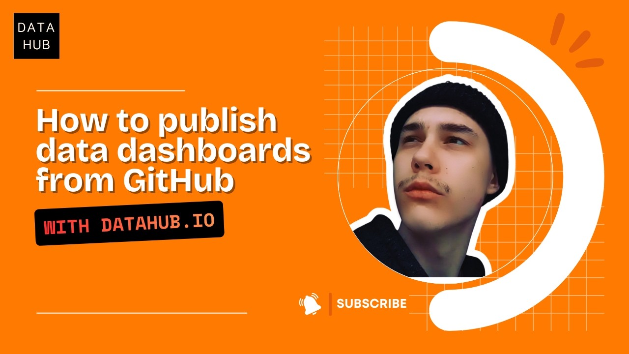 How to Publish Data Dashboards from GitHub | DataHub.io Demo