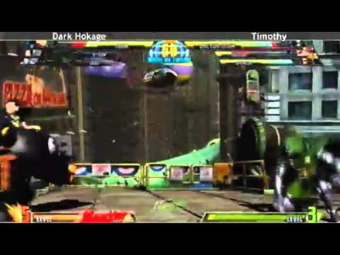 5-16-11 Dark Hokage (Storm/Zero/Tron) vs Timothy (Haggar/Doom/Spencer) - MvC3