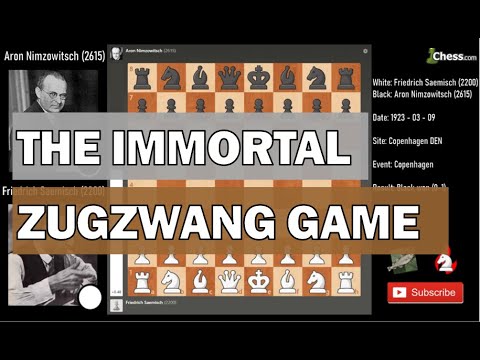 The Immortal Zugzwang Game | Friedrich Saemisch vs Aron Nimzowitsch analyzed by Stockfish | 1923