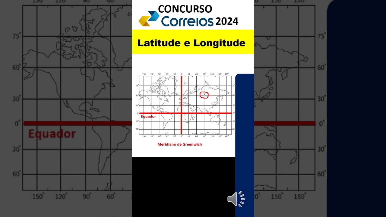 02 - Latitude e Longitude Geografia | Conhecimentos Gerais Correios | Concurso Correios 2024 #ibfc