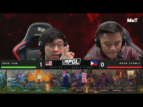 [FIL] Neon Atomic vs Geek Fam | Group Stage |  Best of 2 | Game 2 | MPGL Asian Championship