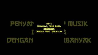 Download lagu Top 6 Musisi fans terbanyak Indonesia‼️#shorts #music #musisiindonesia mp3