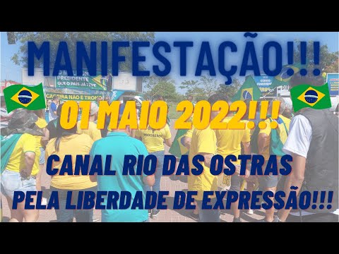 Manifestação 01 de maio de 2022 em Rio das Ostras.