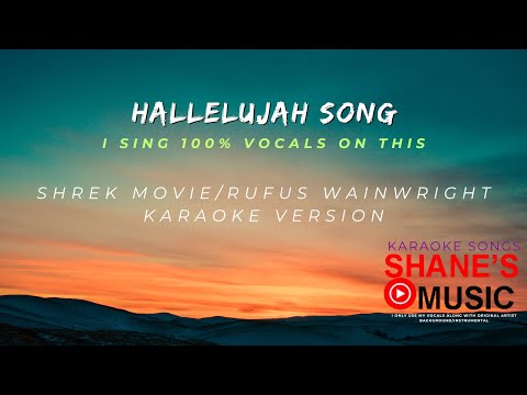 "Hallelujah" Karaoke. Shrek Movie.  Please subscribe/like/comment/share.