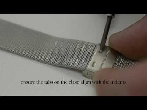 How to adjust the size of a metal watch strap