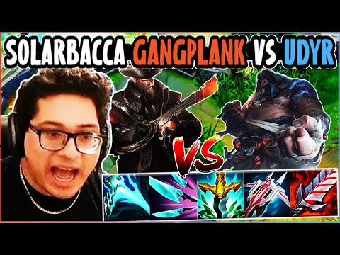 SOLARBACCA Gangplank Vs Udyr Top - EUW Grandmaster - Patch 14.7