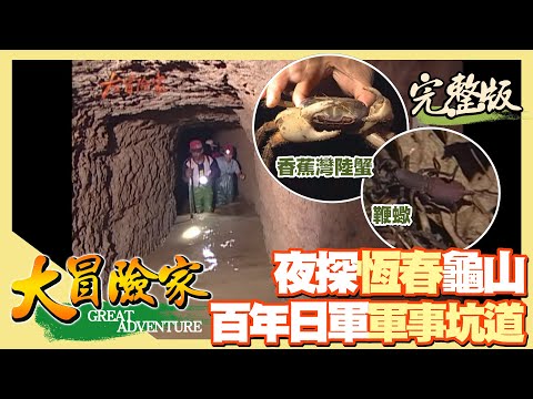【大冒險家】夜探恆春 龜山百年軍事坑道（香蕉灣生態保護區 陸蟹產卵／墾丁鞭蠍／夜宿海生館） │2003.07.21│ 185集完整版