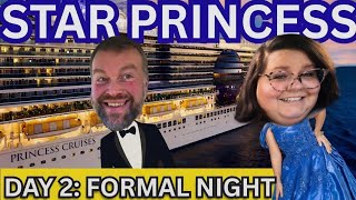Star Princess Day 2 Vlog | Formal Night Dinner, Buffet Tour & Room Service Breakfast on New Ship! 🚢