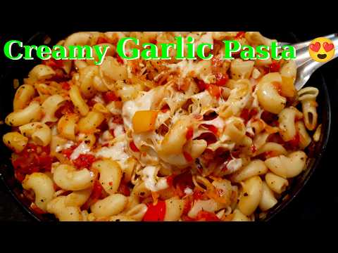 Creamy Garlic Pasta Recipe | Veg Pasta Breakfast | Delicious Creamy Pasta Dish