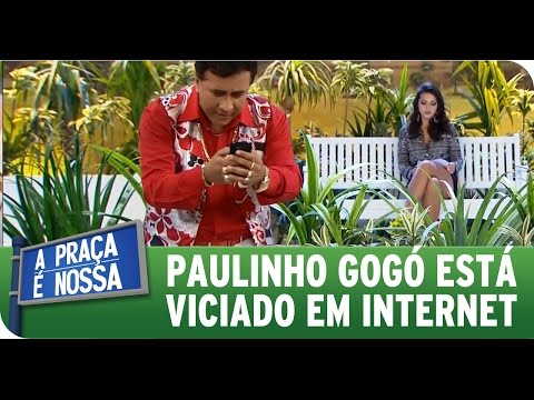A Praça É Nossa (09/07/15) - Paulinho Gogó está viciado em redes sociais