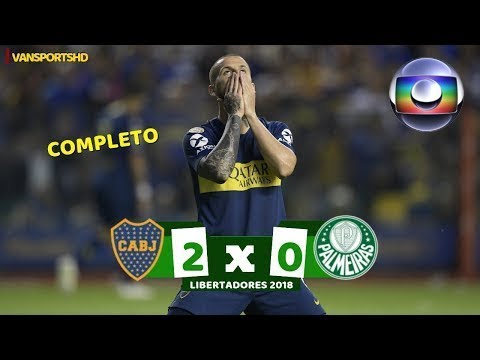 Boca Juniors 2 x 0 Palmeiras - Gols e Melhores Momentos COMPLETO (Globo) - Copa Libertadores 2018