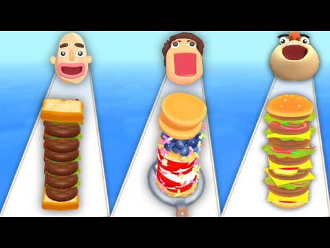SANDWICH RUNNER vs PANCAKE RUN vs BURGER RUSH - Triple Game