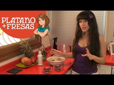 Helado DE Plátano Y Fresa SIN Lactosa Y SIN Azúcar