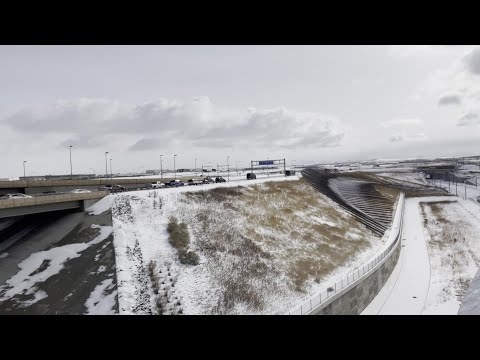 Slippery near DIA but the sun has come out