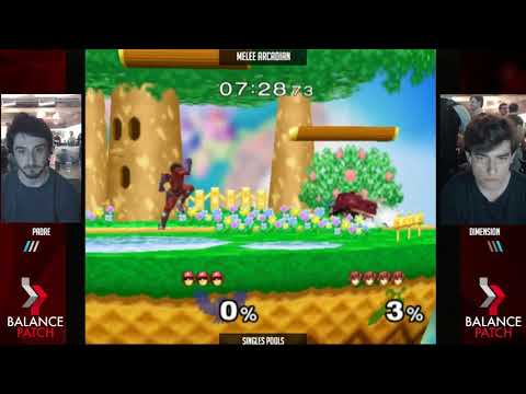 NE Melee Arcadian 5 - Padre (C. Falcon) vs. Dimension (Marth) - SSBM Pools