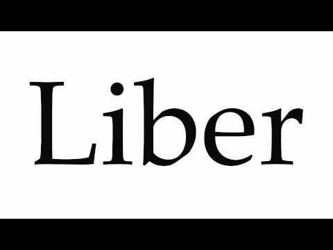 How to Pronounce Liber