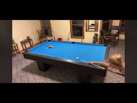 Got a little squirrelly on the 5 but the next shot on the 5 I’ve been practicing! Rail 1st on the 8!