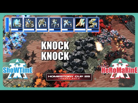 Saved by the Rocks - ShoWTimE vs HeRoMaRinE (PvT) - HSC25 | StarCraft 2