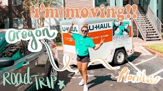 MOVING VLOG // FL to OR cross country road trip part 1! (getting caught in hurricane zeta!!!!)