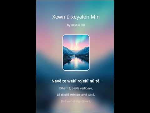 Xewn û xeyalên min