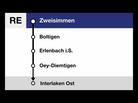 BLS Ansage » RE Begrüssung in Zweisimmen (2021) | GoldenPass Line | SLBahnen